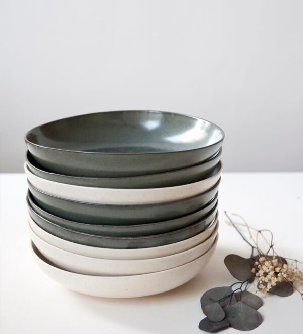 Pacifica 9" Salad Plate, Artichoke Green