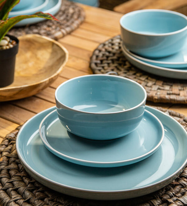 Dinnerware Set Colored Plates Full